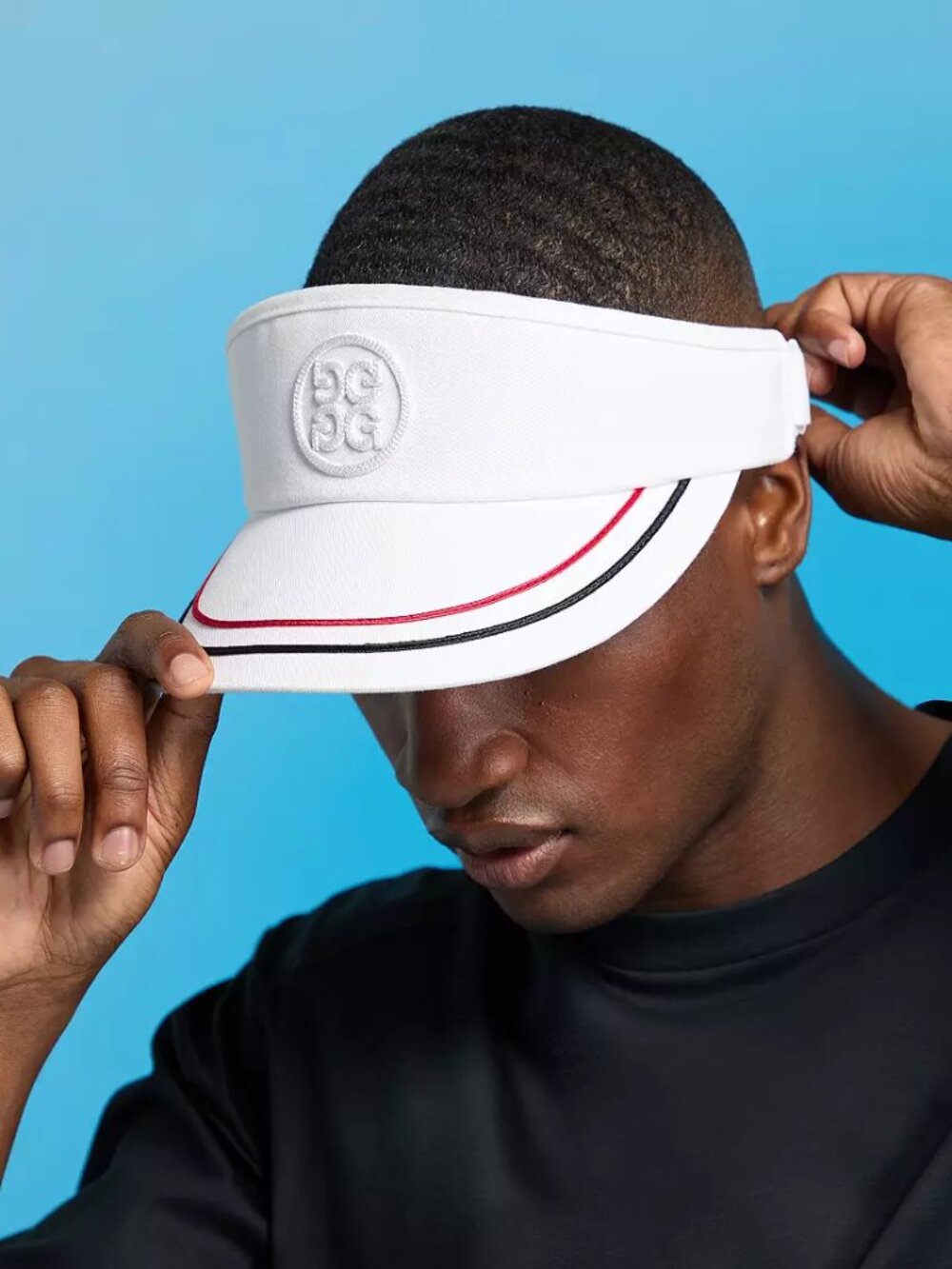 G/FORE Adult ChainStitch Circle G's Soutache Twill Golf Visor O/S Adjustable